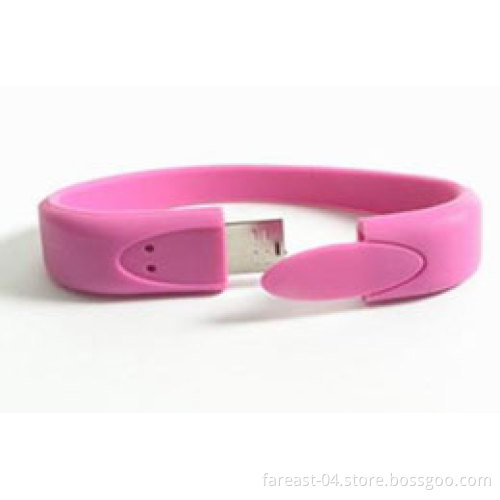 PVC Wristband USB Flash Memory Bracelet USB Flash Drive